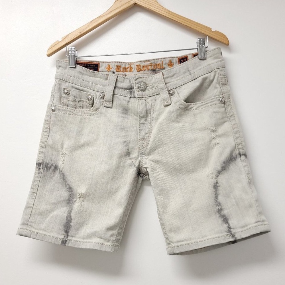 Rock Revival Womens Emilie Boyfriend Jean Shorts Size 27